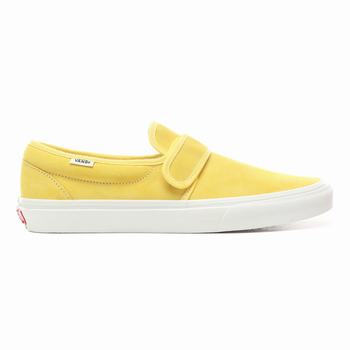 Vans Suede Slip-On 47 V - Miesten Tennarit - Kultaiset